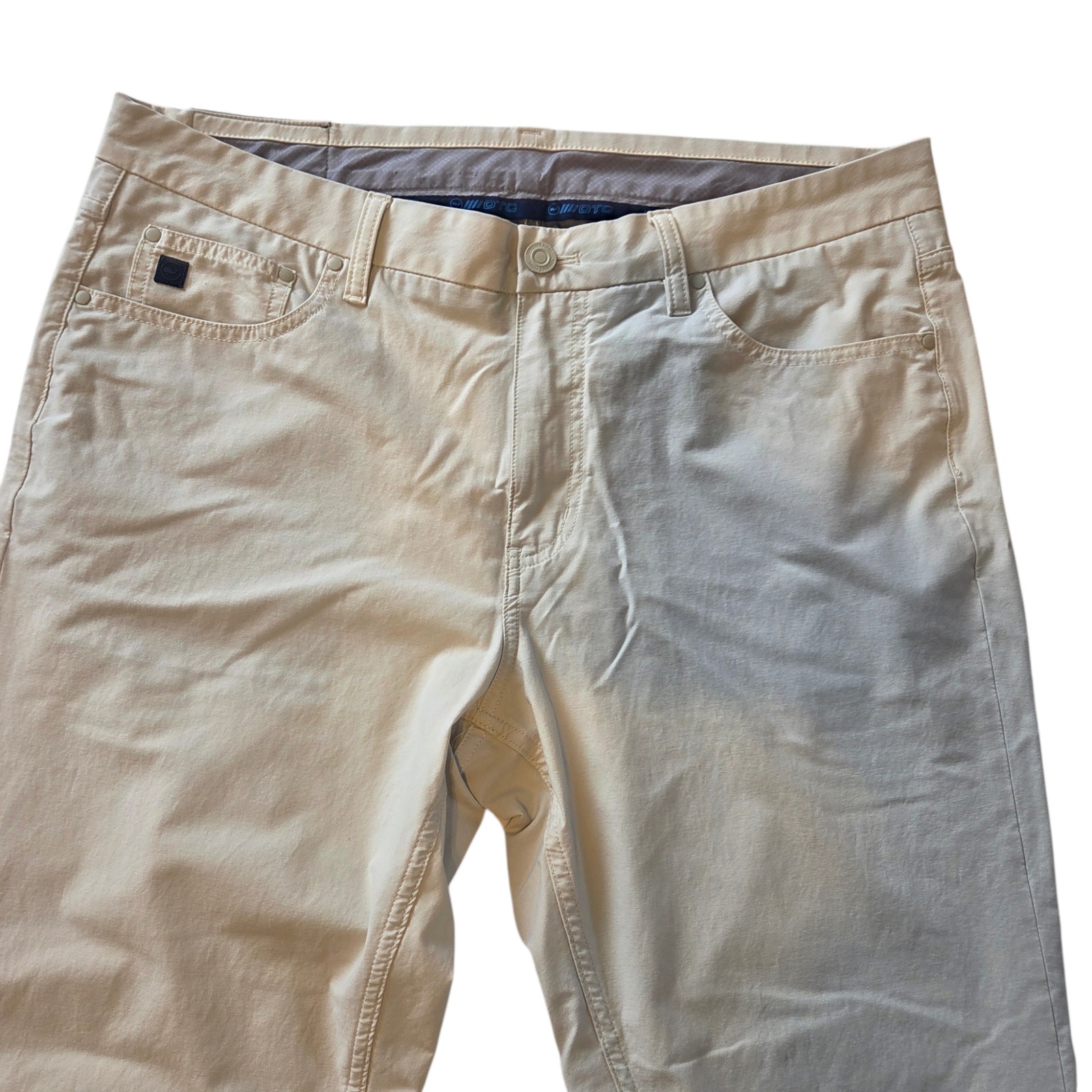 Vineyard Vines Otg On-The-Go Pants 5-Pocket Khaki Sz 36x30 Stretchy & Soft